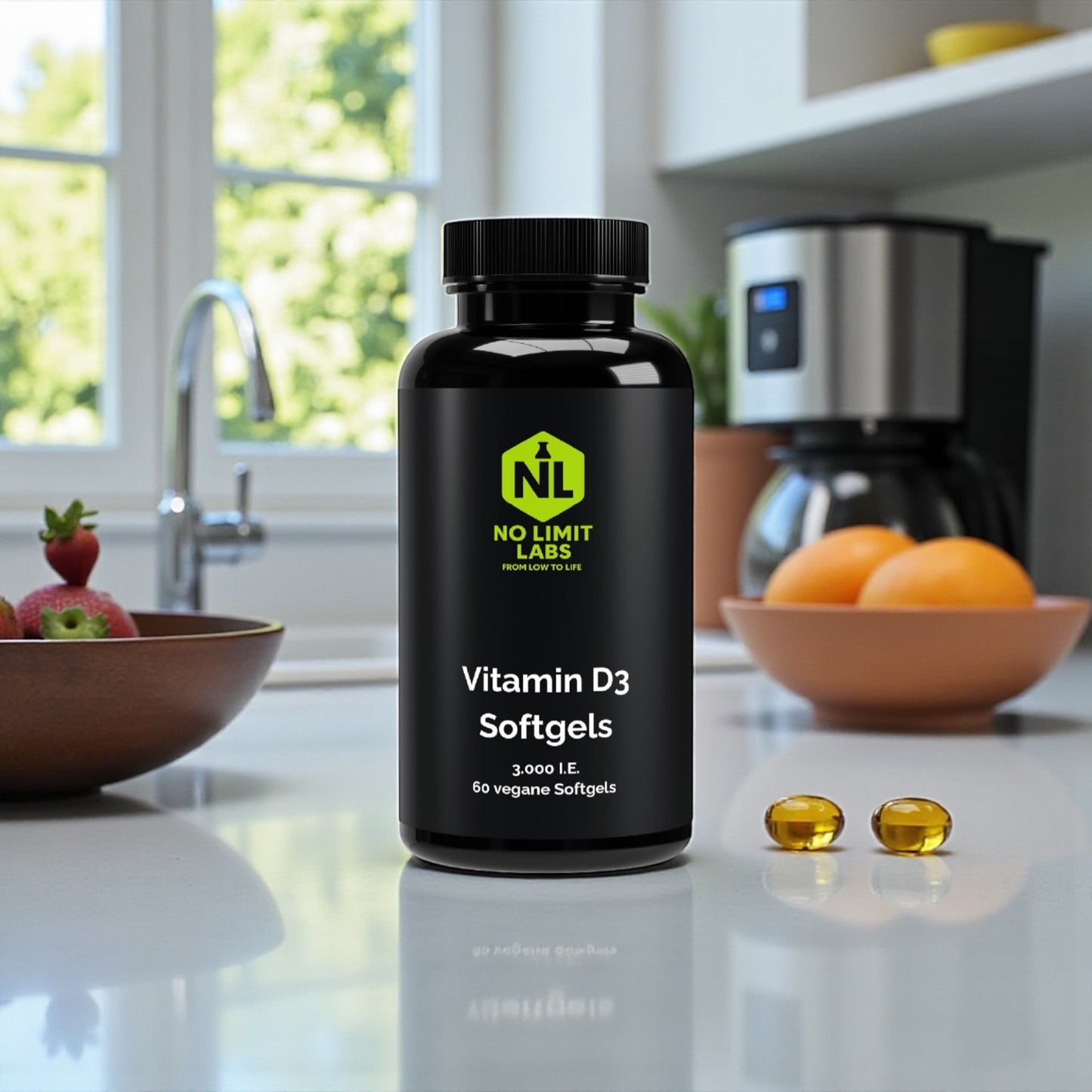 Vitamin D3 3.000 I.E - 60 vegane Softgels