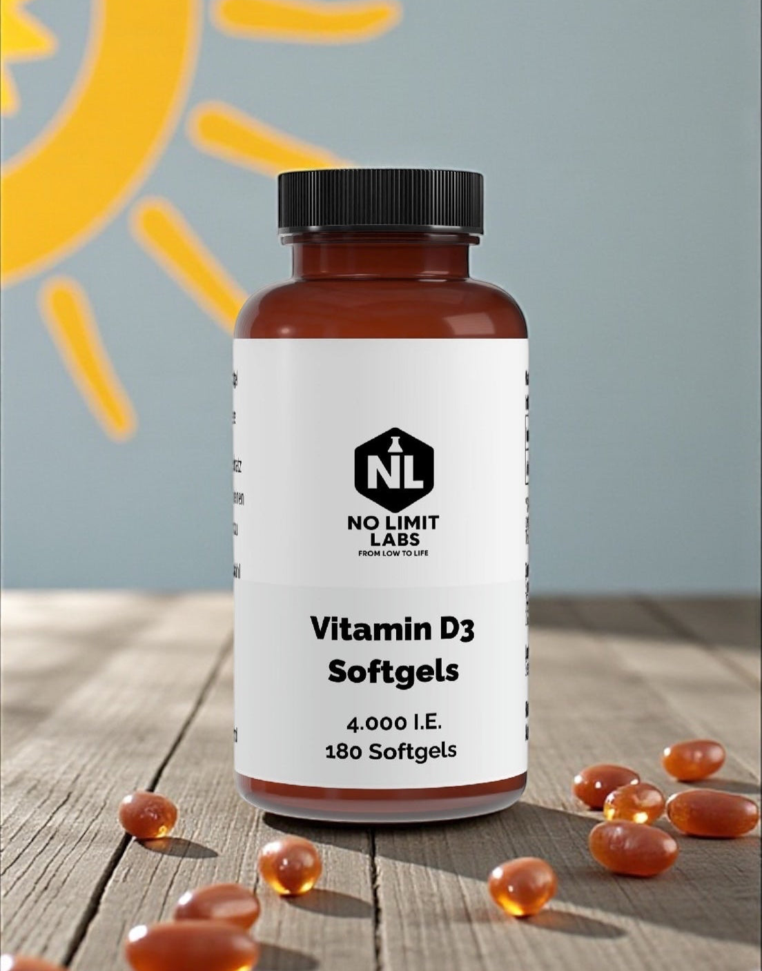 Vitamin D3 4.000 IE - 180 Softgels