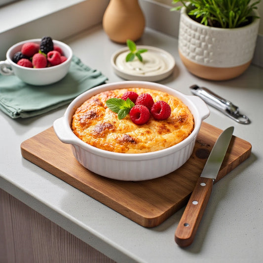 Protein-Quark-Auflauf aus dem Airfryer