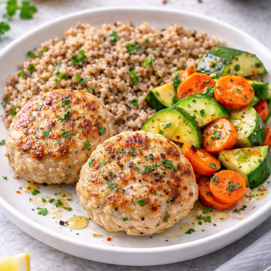 Puten-Koteletts mit Quinoa (Airfryer)