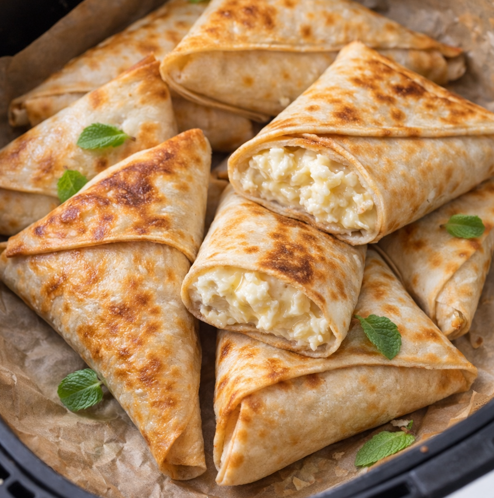 Lavash-Taschen mit Quark & Banane