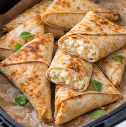 Lavash-Taschen mit Quark & Banane