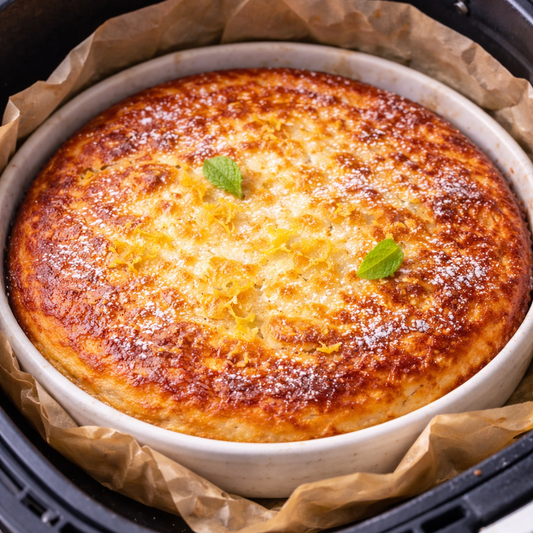 Airfryer-Quarkauflauf mit Zitrone
