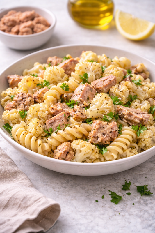 Pasta mit Thunfisch und Blumenkohl
