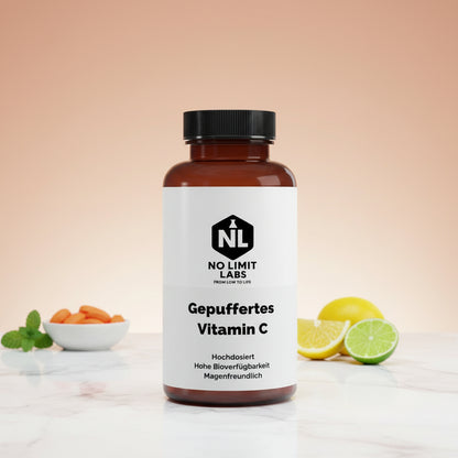 Gepuffertes Vitamin C 500mg + Magnesium - 240 Kapseln