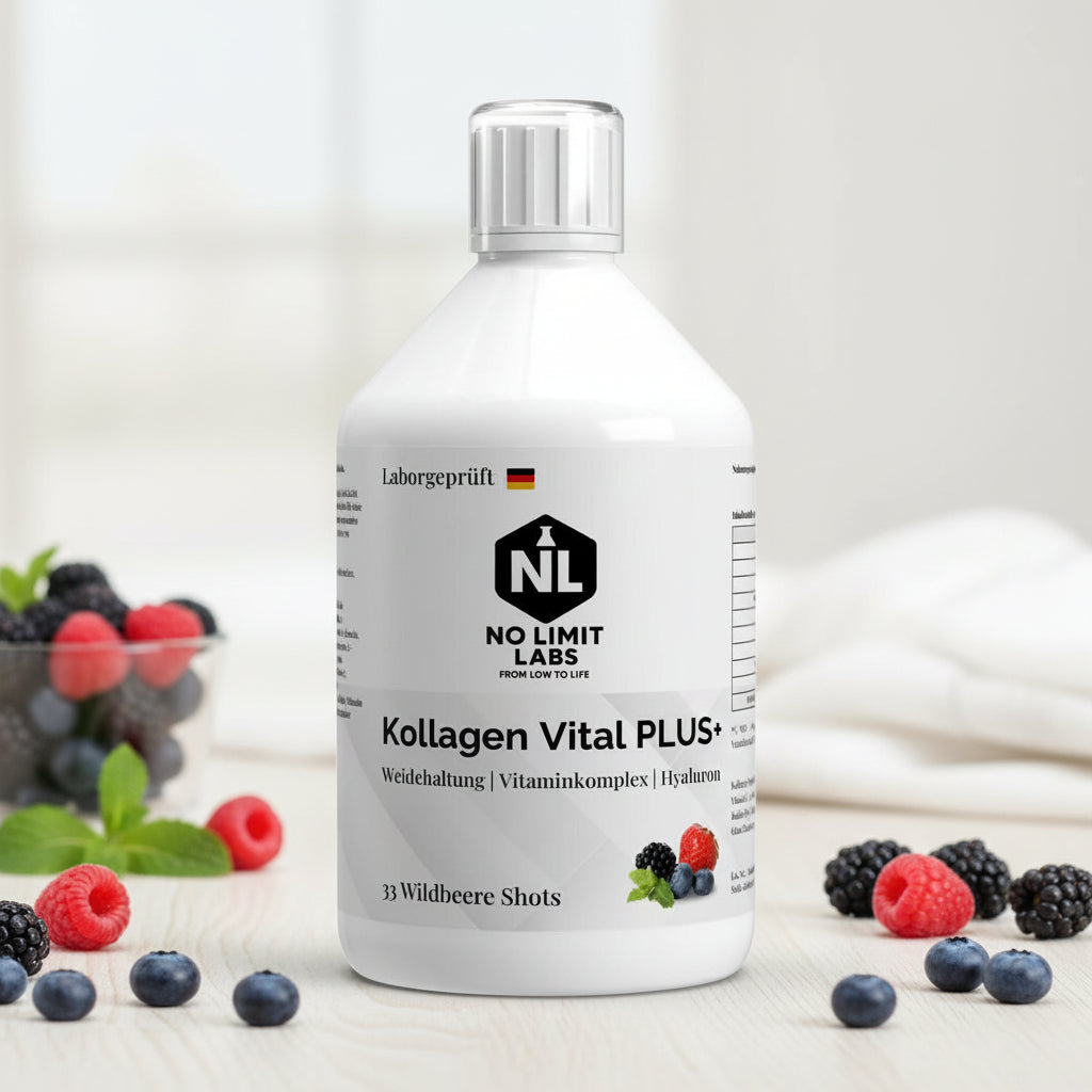 Kollagen Vital PLUS+ Shots (1500 DA) - Wild Berry - 500ml