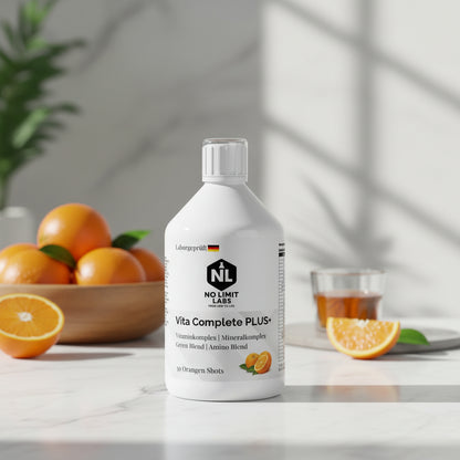 Vita Complete PLUS+ 50 vegane Shots - Fresh Orange - 500ml